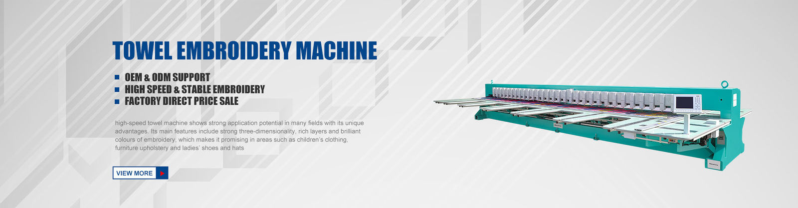 steppende Stickmaschine