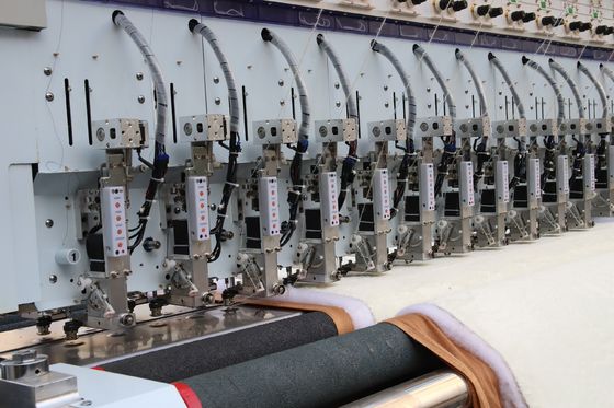 28 Nadeln Doppelseitige Quilting Stickmaschine mit Schnur Stickerei