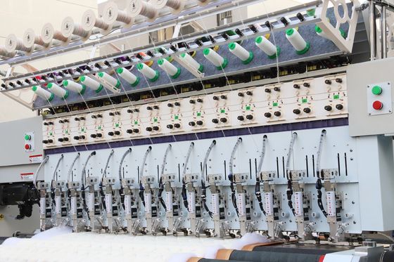 28 Nadeln Doppelseitige Quilting Stickmaschine mit Schnur Stickerei