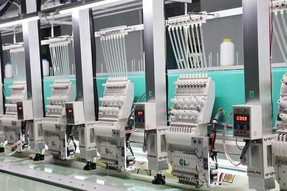 9 Nadeln Einfache Schnüren Stickmaschine 15 Köpfe Laser Schnitt Stickmaschine