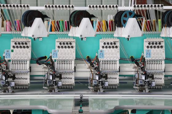 4 Sequins Stickmaschine 9 Nadeln Computerisierte industrielle Stickmaschine