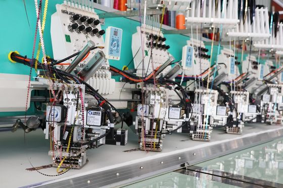 Computer 6 Größen Sequins Stickmaschine 9 Nadeln 20 Köpfe Stickgeräte