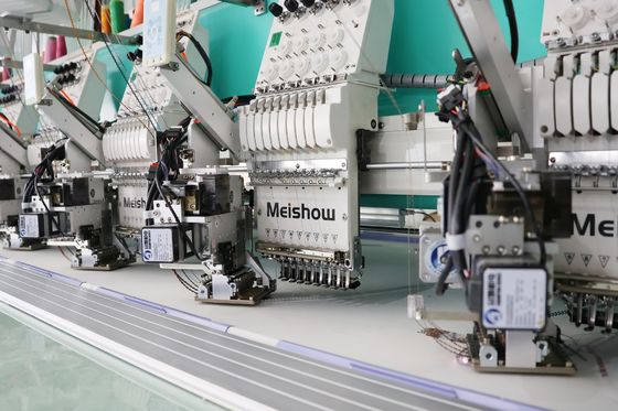 Computer 6 Größen Sequins Stickmaschine 9 Nadeln 20 Köpfe Stickgeräte
