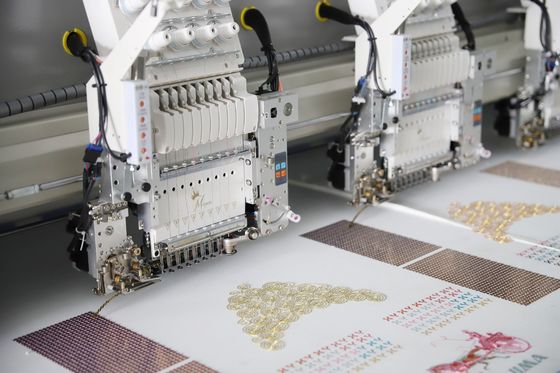 Hochgeschwindigkeitsmaschine für die Zweifelhaar-Embroiderung 6 Kopf Industrie-Embroidermaschine