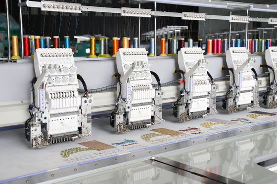 6 Köpfe Computer Stickmaschine 13 Sprachen mit Schnur Stickfunktion