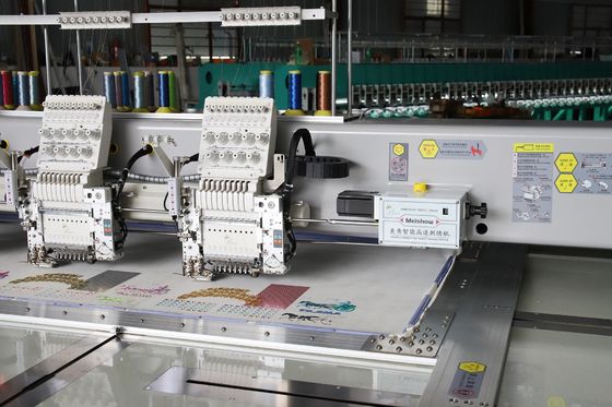 Maschine zum Stickern mit mehreren Nadeln 6 Köpfe Doppelsequin Stickmaschine