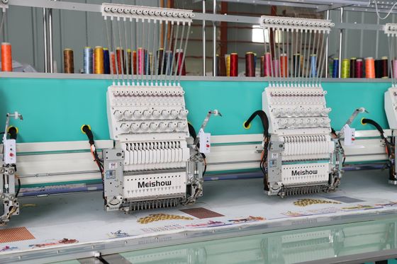Hochgeschwindigkeit 1200 RPM Einzelsequin Stickmaschine 10 Kopf mit Aluminiumrahmen