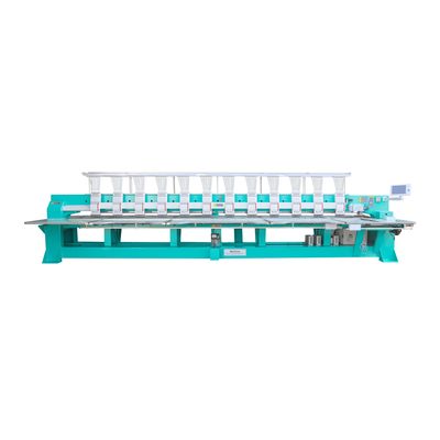 Dauerhafte Flachstickmaschine / Computerstickmaschine 12 Kopf