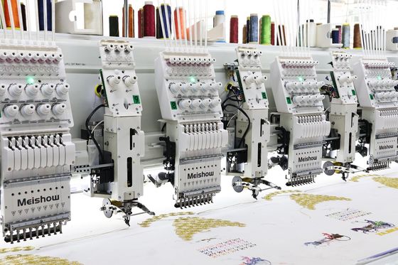 12 Köpfe Mischband Stickerei Computermaschine Hochgeschwindigkeit