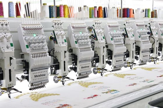 12 Köpfe Mischband Stickerei Computermaschine Hochgeschwindigkeit